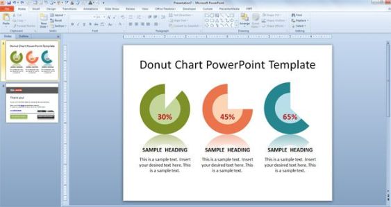 Donut Chart PowerPoint Template 